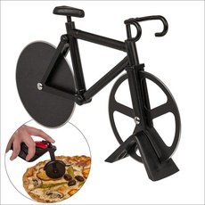 Pizza-Schneider Fahrrad, ca. 18 x 12 x 8 cm, Material ABS und Metall