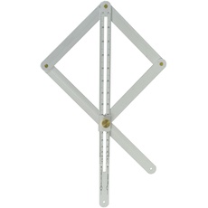 hedue® Winkelschmiege W101 - Schmiege Winkelmesser analog zur Bestimmung von Gehrungen, Winkellehre zum Winkel messen mit Messbereich 0° - 170°