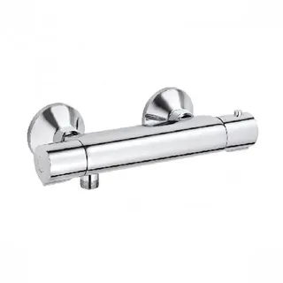 Kludi Basic Thermostat Brausearmatur, Wandmontage, HotStop, Chrom, 350020538
