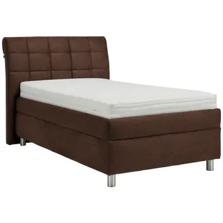 Esposa Polsterbett , Braun , Textil , Birke , Schichtholz , H3 , Höhe ca. 19 cm , 100x200 cm , Über- und Sondergrößen erhältlich, Bezug abnehmbar/waschbar, Ober- und Unterseite versteppt, wendbar, atmungsaktiv,Über- und Sondergrößen erhältlich, Bettkasten, gepolstertes Kopfteil, Stoffauswahl, in verschiedenen Größen erhältlich,Federholzleisten verleimt, Federleisten mit Duokappen, verstellbar , Schlafzimmer, Betten, Polsterbetten