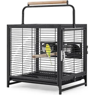 Yaheetech Vogelkäfig Reisevogelkäfig 0 x 0 x 0 cm schwarz