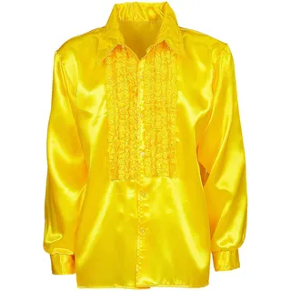 W WIDMANN MILANO Party Fashion - 70 Jahre Disco Fashion Hemd, langarm, aus Satin, Herrenhemd