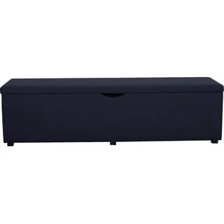Hockerbank HOME AFFAIRE "Standard", blau (dunkelblau), B:160cm H:42cm T:40cm, Struktur fein (100% Polyester) für Bett »Classico«, »Piazza«, »Premium« und »Vega«;Struktur (100% Polyester) für Bett »Crato« und »Lucina«;Struktur (60% Baumwolle, 40% Leinen) für Bett »Kiss«;Kunstleder für Bett »Natura«;Struktur (100% Polyester) für Bett »Nordica«, Hocker, Hockerbank, Breite 120cm oder 160cm, auch als Garderobenbank oder Bettbank