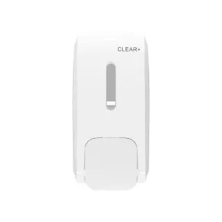 CWS Clear+ Schaumseifenspender, Sichtfenster, Praktischer Schaumseifenspender mit Sichtfenster zur Füllstandskontrolle, für 500 ml - Kartuschen