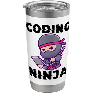 Data Science Data Scientist Coding Ninja Süß Doppelwandiger Edelstahl-Thermobecher