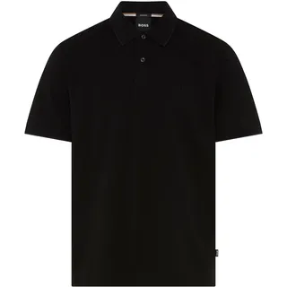 Poloshirt BOSS "C-Parris 80", Herren, Gr. 3XL, schwarz001, Jersey, Obermaterial: 100% Baumwolle, unifarben, regular fit normal, Rundhals, Bündchen, Shirts Poloshirt, Polokragen, reine Baumwolle, Regular Fit