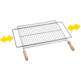 Sauvic Grillrost 70-80 x 40 cm Edelstahl grau