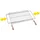 Grillrost 70-80 x 40 cm Edelstahl grau