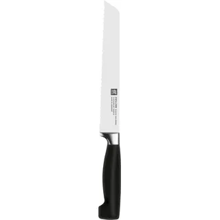 Zwilling Vier Sterne Brotmesser 20 cm Schwarz