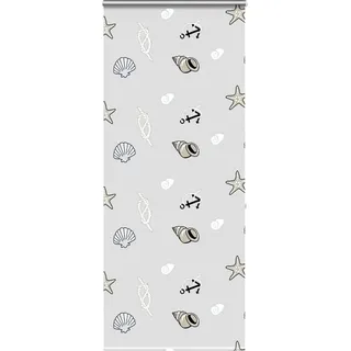 Duschrollo mit Kassette 110x240 cm Stoffbreite 106 cm - Bunt