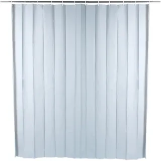 Beldray Anti-Bac Duschvorhang 180 x 180 cm Hellgrau | Mit Zinkpyrithion behandelt, 12 Haken inklusive, passend für die meisten Duschstangen, abwischbar, PEVA-Material