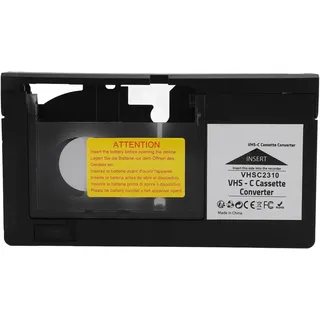 VHS C-Kassettenadapter – Einfache Bedienung – Kompatibel mit S-VHS C – Nostalgie und Erinnerung – Praktisch in der Anwendung – Ideal für Camcorder...