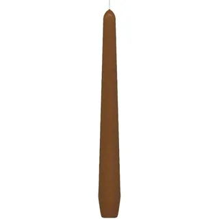 Spitzkerzen 245 mm, 8 Stunden Brenndauer, braun, 10 Stk.