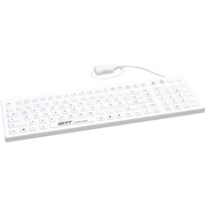 Bild von CleanType Prime Pro Plus weiß, USB, DE (TKG-110-GCQ-PR-KGEH-WHITE-IP68-MAG-BACKL-USB-DE)