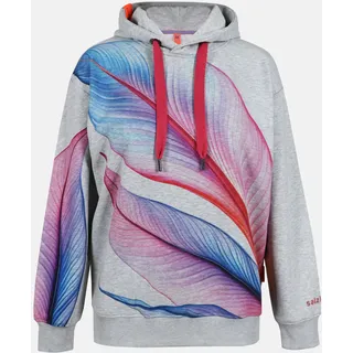 Kapuzenpullover SALZHAUT "Hoodie WANNERUP", Damen, Gr. XL, grau (grau melange), Obermaterial: 60% Baumwolle CO. 40% Polyester PES., Pullover Kapuzenpullover