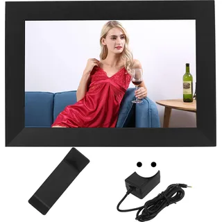 10.1 In Smart WiFi Photo Frame Stereo Effects 1280x800 100‐240V Gravity Sensing in 16 GB Speicher Digitales Bild für Frameo App EU -Stecker eingebaut