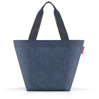 Shopper M herringbone dark blue