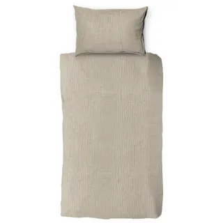 Town & Country Mousseline Bettbezug- 140 x 220 cm - Sand - Beige