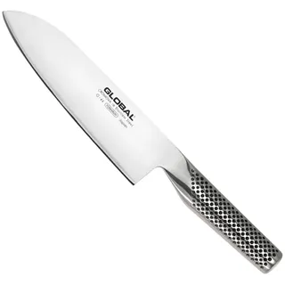 GLOBAL G-46 Santokumesser – 18 cm – japanisches Profi-Santoku aus Cromova 18 Edelstahl