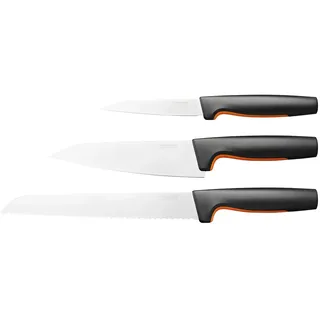Fiskars Functionalform Knife Starter Kit Messerset - Black / Silver - One Size