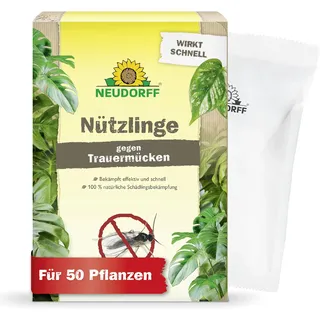 Neudorff Nützlinge gegen Trauermücken - 5 Mio. SF Nematoden zur natürlichen und schnellen Bekämpfung - Reicht für 50 Pflanzen
