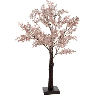 Ambiance Weihnachtsbaum mit 29 LEDs 60 cm - Rosa