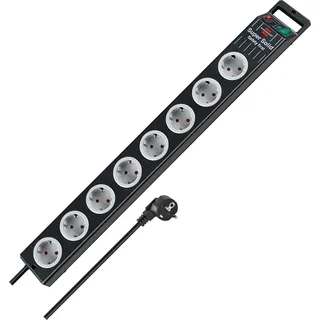 Brennenstuhl Steckdosenleiste 8-fach 2,50 m Schwarz/Grau