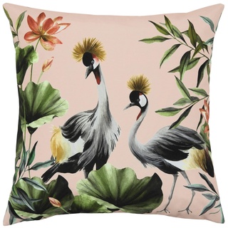 Evans Lichfield Cranes Outdoor-Polyester-gefülltes Kissen, Erröten/Wald, 43 x 43cm