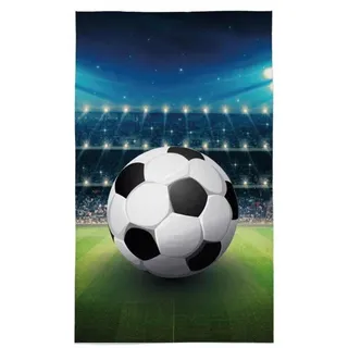 Handtuch, Badetuch, Kinderhandtuch aus Baumwolle 30x50cm Fußball 24 - Grün