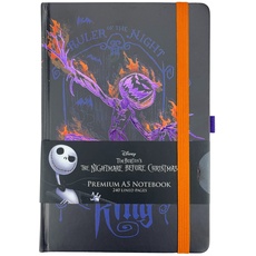 Nightmare Before Christmas The Premium Notizbuch mit linierte A5 Seiten (Pumpkin King Design) - Offizielles Lizenzprodukt