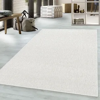 Teppich AYYILDIZ TEPPICHE "Nizza 1800 Kurzflorteppich", beige (cream), B:240cm H:6mm L:340cm, Polypropylen, Teppiche, Teppich, pflegeleicht, leicht melierter Kurzflor, ringsum gekettelt, Wohnzimmer
