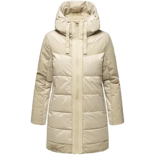 Navahoo Steppjacke »Steppjacke Samtkätzchen«, mit Kapuze, Modischer, gesteppter Damen Winter Kurzmantel, grau