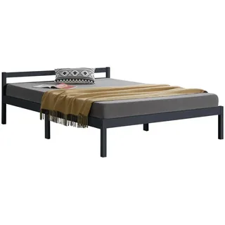 [en.casa] Holzbett Nakkila Bettgestell 140x200 cm , Schlafzimmer, Betten