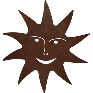 CORGARDEN Gartendekoration Sonne 49 x 49 cm, Cortenstahl CORGARDEN 1066