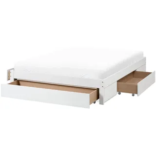 Beliani Bett 160/200 cm Dunkelbraun Giat - Holz , 160x200 cm , Schlafzimmer, Betten