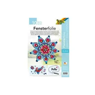 folia Fensterfolie transparent, 10 Blatt