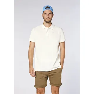Poloshirt CHIEMSEE, Herren, Gr. 3XL (64/66), weiß (hellweiß), 100% Baumwolle, ohne Ausschnitt, Shirts Poloshirt