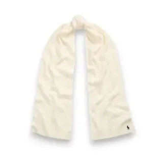 Polo Ralph Lauren für Damen. 455956296002 Schal aus Kaschmir und Wolle in Cremeweiß (OSFA), Lässig