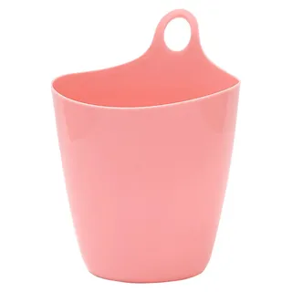 Hängender Mülleimer, Mini, multifunktional, platzsparend, Kunststoff-Aufbewahrungseimer für Schreibtisch-Schlafsäle, Rosa - Rosa