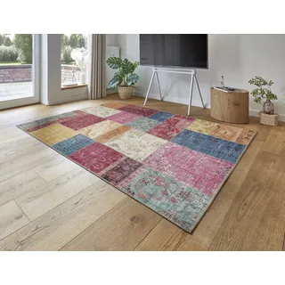 LUXOR LIVING Prima 2 Kurzflorteppich 200 x 290 cm Pink/Mehrfarbig