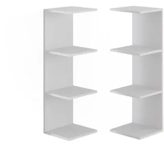 Vicco Paolo Wandregal 30 x 28 x 95 cm Weiß