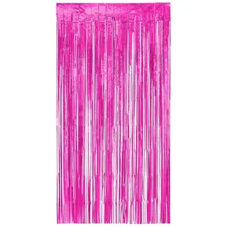Boland - Folienvorhang metallic, 200 x 100 cm, Partydeko für Silvester, Hochzeit oder Geburtstag, Dekoration, Lametta Vorhang