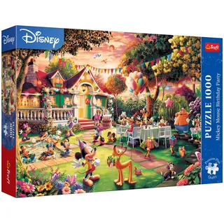 Trefl Premium Plus Quality - Mickey-Mouse-Geburtstagsparty – 1000 Teile, Charakter-Puzzle-Serie, für Erwachsene und Kinder ab 14 Jahren