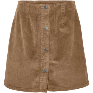 VERO MODA Damen Cord Mini Rock kurzer Cordrock mit sichtbarer Knopfleiste VMEtta