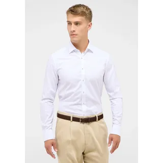 Langarmhemd ETERNA "SLIM FIT", Herren, Gr. 44, Normalgrößen, weiß, 100% Baumwolle, schmal, Manschette, Hemden Langarmhemd, NON IRON (bügelfrei)