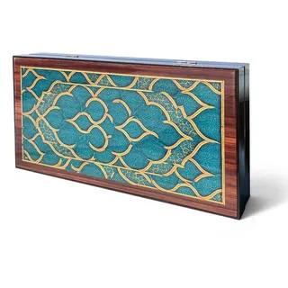 Biggdesign Oriental Backgammon, MDF-Korpus, Magnetverschluss, Kratzfeste Spielfläche, Inkl. Würfel & Spielsteine, Türkiye, Tavla
