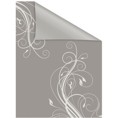 Bild Fensterfolie Floral grau Weiß B/L: ca. 100x100 cm (B x L)