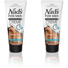 Nad's For Men Enthaarungscreme Mann - Einfache Haarentfernung für den Männer Körper, 200ml (Packung mit 2)