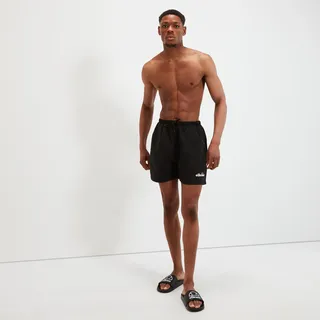 Badehose ELLESSE "H BADESHORTS", Herren, Gr. S, N-Gr, schwarz, Microfaser, Polyester, unifarben, Badehosen Badehose, mit Logodruck und Label, unifarben, aus Microfaser, schnell trocknend