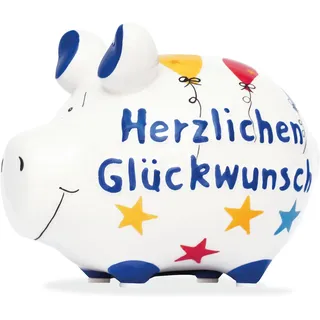 Spardose Schwein klein | Keramik Sparschwein, Geldgeschenk zum Geburtstag, 10026889